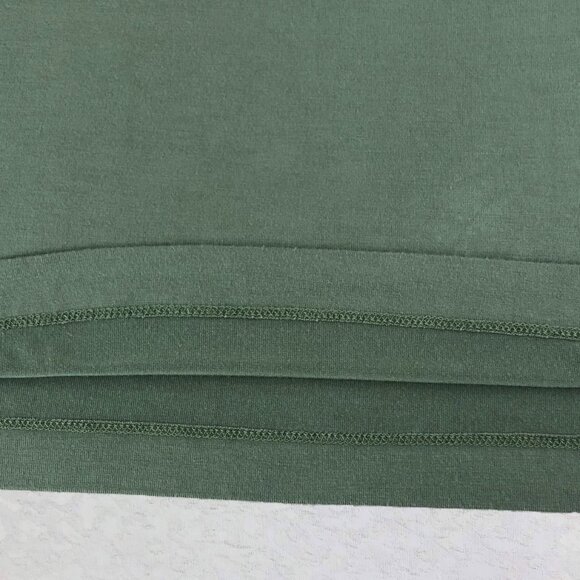 DownEast Sea Green Pintuck Short Sleeve Midi Dress Rayon/Spandex Size XS - Picture 7 of 10